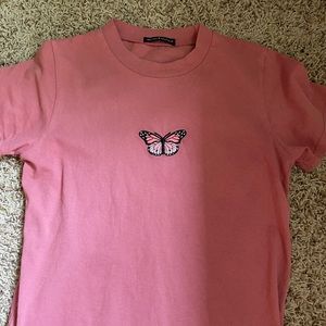 Brandy Melville Butterfly Tee